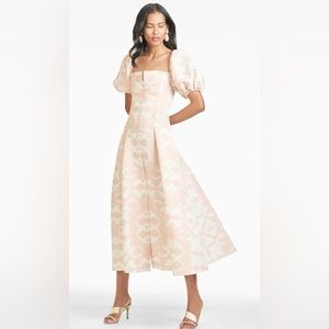 Sachin and Babi Shannon Dress - Shell Pink Shibori - size 8